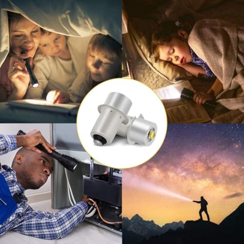 LED High Power Upgrade P13.5S 3W Replacement Bulbs for M-agLite Flashlights (Size: White, 3V)