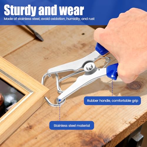 Miter Spring Clamp and Pliers Kit with 24 Miter Clamps