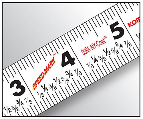 Komelon SL2925 Self Lock Speed Mark 25-Foot Power Tape 7.6 m