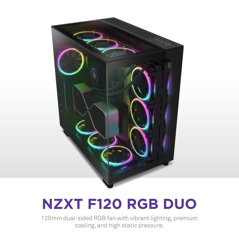 F120RGB Duo - 120mm Dual-Sided RGB Fan - Single Pack (Black) Black