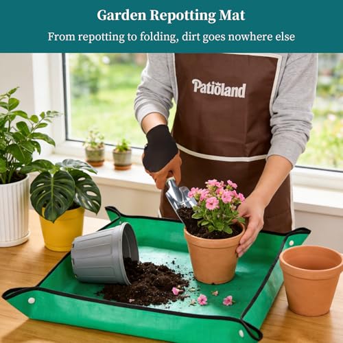 Brown Garden Tools Set 26-Piece, Gardening Gifts for Women Men brown-26pcs