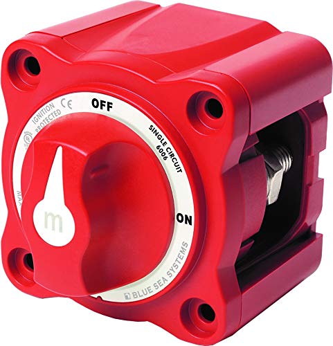 Blue Sea Systems Battery Switch m-Series series ON/OFF with Knob, 6006300
