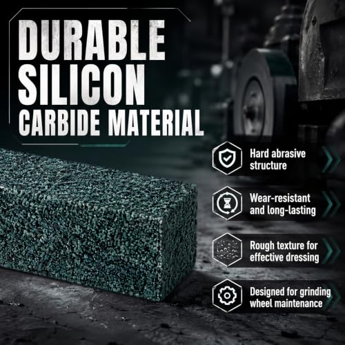 2 Pack 20 Grit Silicon Carbide Grinding Block, Concrete Stone