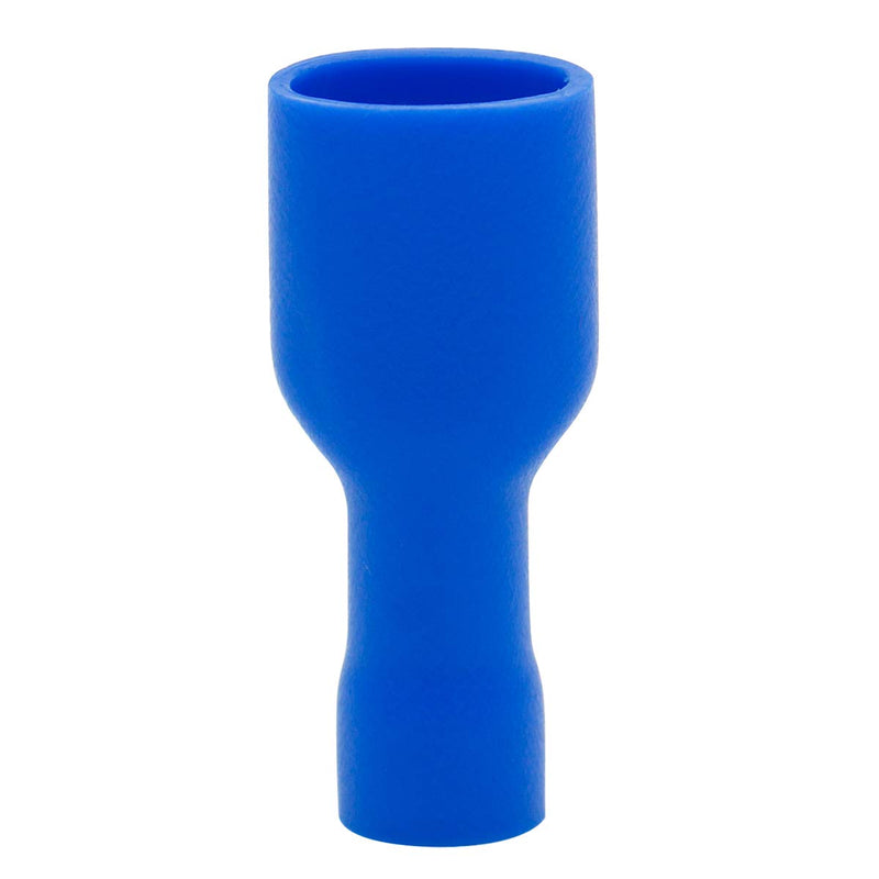 Heschen quick coupling socket vinyl fully insulated, FDFD2-250, 6.3 x 0.8 mm cable lug, for 1.5-2.5 mm² (16-14 AWG), blue, 100 pieces