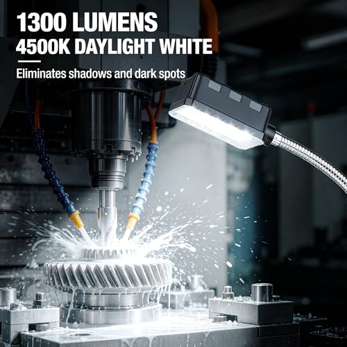 Magnetic Work Light, 1300 Lumens Led Machine Lights Lamps-1300L-20IN