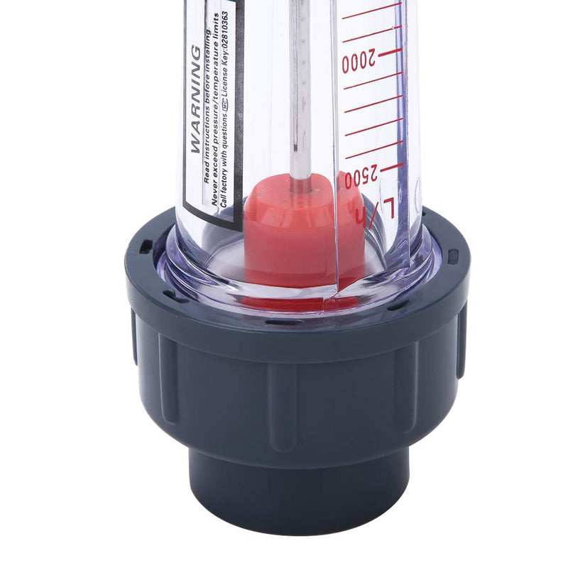 Liquid Flow Meter, 250~2500L/h High Precision ABS Pipe Flow Meter, Inner Diameter 32mm