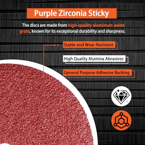 24 Pack 9" Sanding Disc, 36 Grit & 60 Grit Sanding Disc Fits for JLD10-9 Lawn Mower Blade Sharpener and with 9 inch Grinding Wheel Lawn Mower Blade Sharpener and Grinder 24packGrit