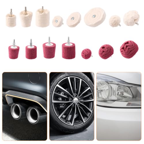 Buffing Wheels for Drill 15PCS Drill Polishing Kit