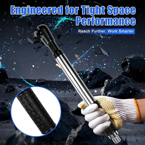 1/2" Offset Extension Wrench Set with 3/8" & 1/4" Adapters