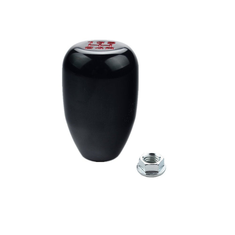 DEWHEL 5 Speed Manual Gearbox Shift Knob M12x1.25 Screw On Aluminum Black