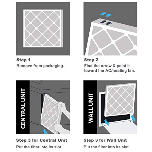 Aerostar Air Filter 16x16x2 MERV 13 AC Filter, HVAC, Furnace Filter, 4 Pack