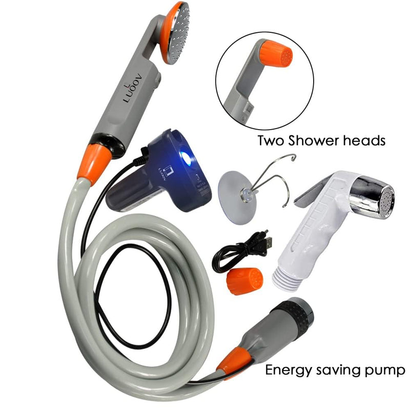 Electric Portable Bidet Handheld Battery,Bidet Handheld Water Sprayer Portable Rechargeable Battery Powered (Bidet+Shower) Bidet+shower