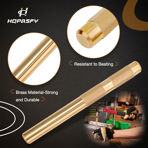 Brass Drift Punch Tool, 3-Piece Set-3/4, 1/2", 3/8" Brass Drift 3-Piece Set (3/4" x 8", 1/2" x 7", 3/8" x 6")