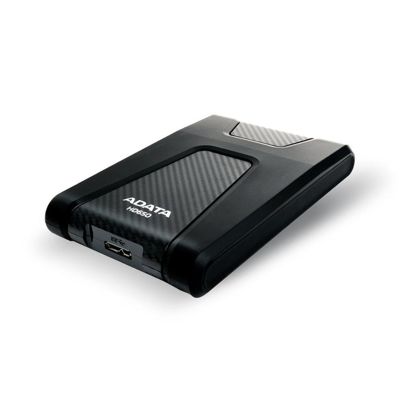 ADATA HD650 1TB Anti-Shock External Hard Drive, Black (AHD650-1TU31-CBK) 1 TB