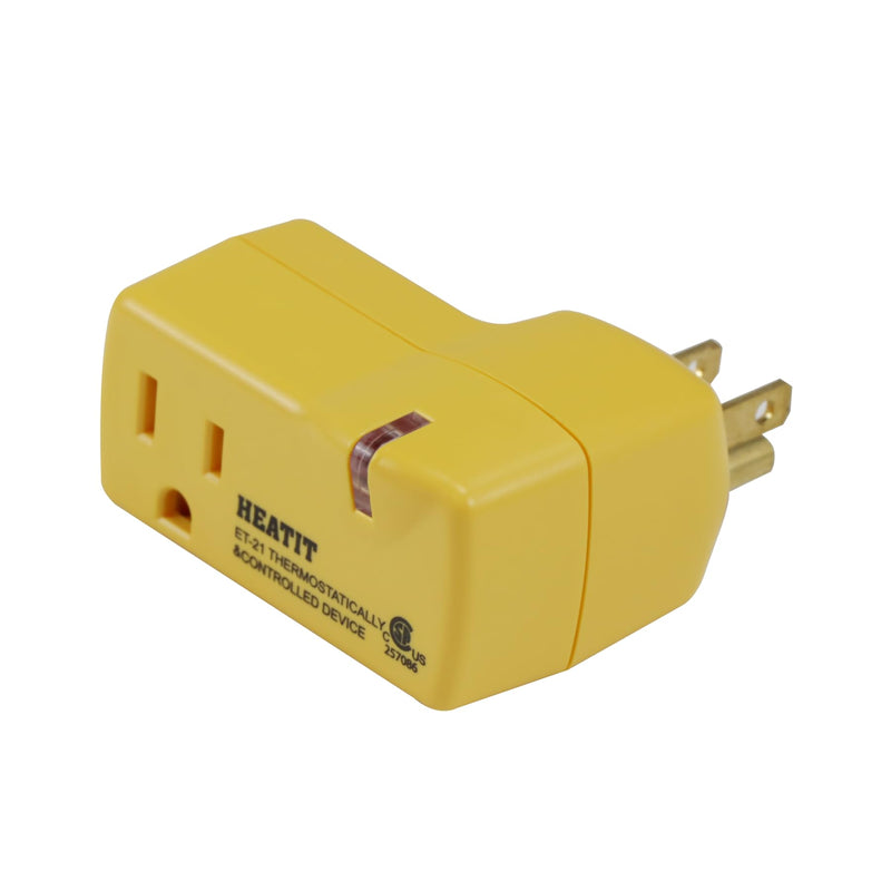 HEATIT ET-21 Freeze Thermostatically Controlled Outlet On at 38F /Off at 50F ET-21-2 2PCS 2.0