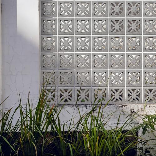 Colingmill 2 Pack Concrete Breeze Brick Molds 11.81'' Windmill Cement Hollow Brick Mold DIY Casting Reusable Cement Block Molding Wall Decorative Block Mould for Furniture Landscape