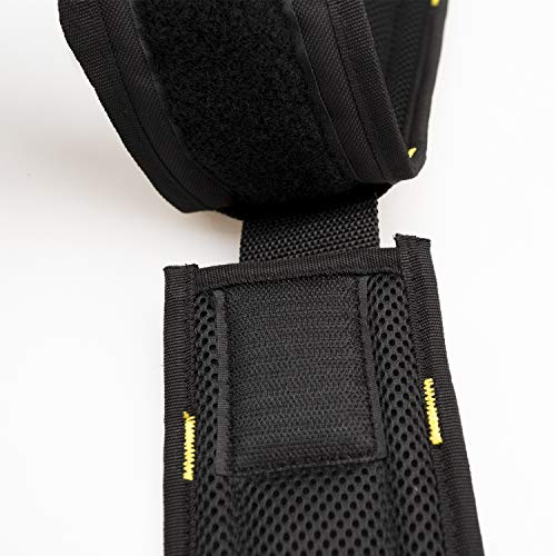 MELOTOUGH Tool Belt Suspenders Tool Harness for Heavy Duty Work, Black Drill Holder for Tool Belt