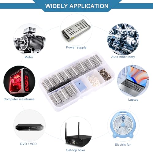 VooGenzek 20 Pieces TO-220 Heatsink and Insulator/Mounting Kits, Heatsink + Screw + Washer + Insulator Rubberised Silicone for TO-220 MOSFET Transistor, 20 x 15 x 10 mm Without needle