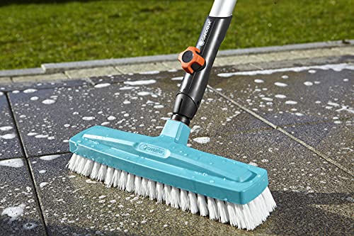 Gardena combisystem scrubbing brush: Optimal tool for cleaning in the house, 30 cm working width, highly elastic polypropylene cutlery, furniture-friendly through rounded edges (3639-20) scrubber Single