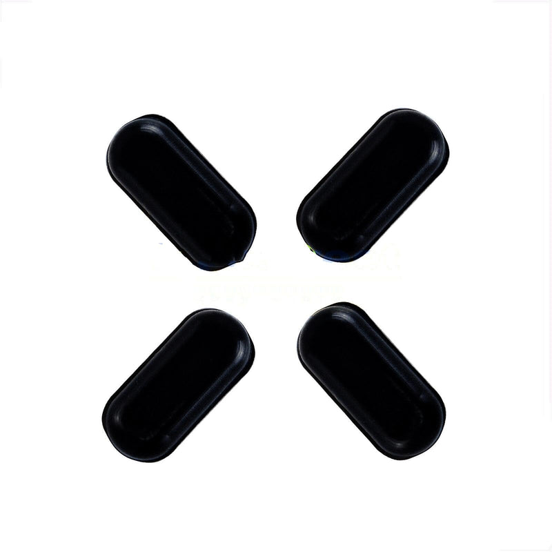 4pcs Laptop Bottom Rear Cover Rubber Foot Mat Replacement for Dell Precision 3540 3541 3542 3550 3551 / Latitude 5500 5501 5502 5505 5509 5510 5511 Bottom Cover Rubber Feet Strips (Black)
