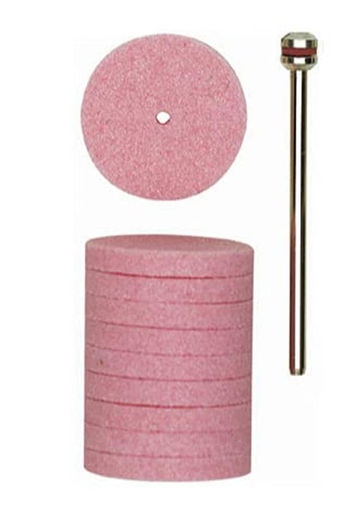 Proxxon 28302 Corundum Sanding Discs 22 mm Pack of 10 + 1 Carrier
