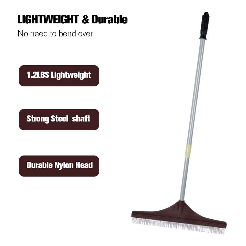 Winslow&Ross Artificial Turf Rake Grass, Hand Rake with Steel Telescopic Handle for Artificial Grass Garden Lawn Leaf Pet Hair Remove