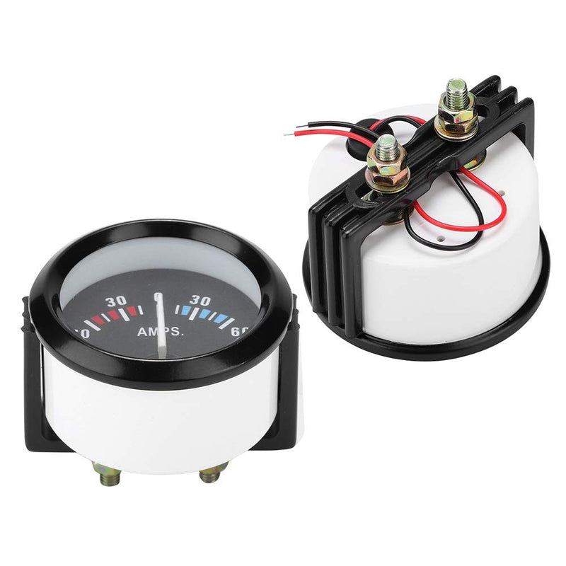 Aramox Meter, Car 12V 60-0-60 AMP Meter Ammeter Universal Gauge 52m/2in Universal for Vehicle