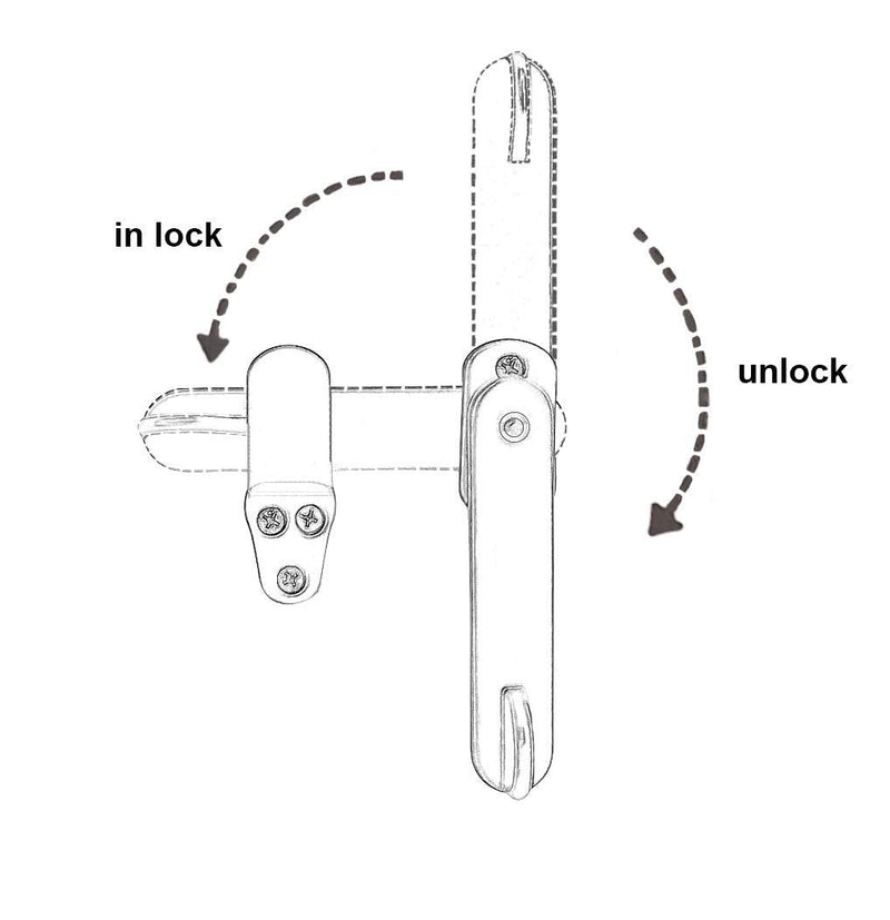 QCAA Solid Cast Brass Flip Latch Lock for Cabinet Door, 4", ORB Oil Rubbed Bronze US10B, Made in Taiwan, 1 Pack