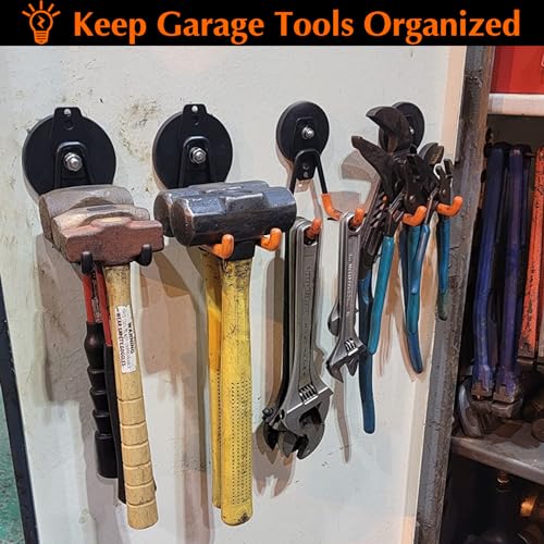 MUTUACTOR 1PCS Quickly Access Super Strong Tool Belt Tool Holster,2PCS Large Storage Magnetic Hooks Heavy Duty