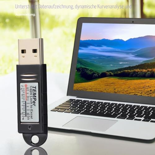 Docooler PCsensor USB Thermometer Temperature Sensor Data Logger Recorder for PC Laptop Silver