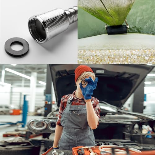 uxcell 100pcs Black Rubber Spacers, 1-1/2" OD, 3/8" ID, 1/4" Height, Anti Vibration, Sound Insulation, Versatile Usage, Superior Performance 1-1/2" OD x 3/8" ID x 1/4" Height