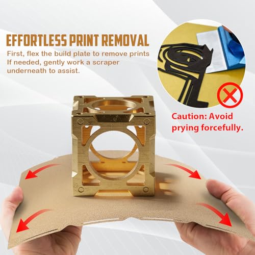 Textured U1 PEI Printing Plate for Snapmaker 276 x 293 mm, Flexible PEI Build Plate Double Sided PEI Print Bed for Snapmaker U1 3D Printer