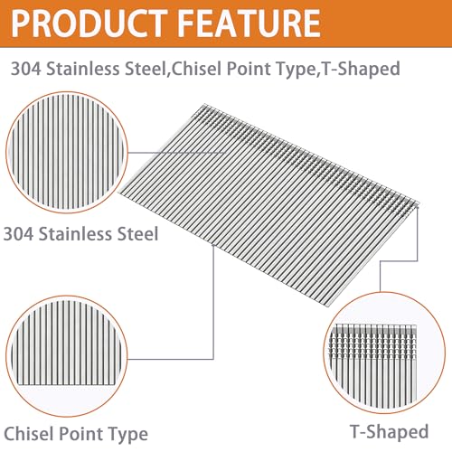 16 Gauge 304 Stainless Steel Finish Nails, 2": 2000PCS 2"---2000pcs