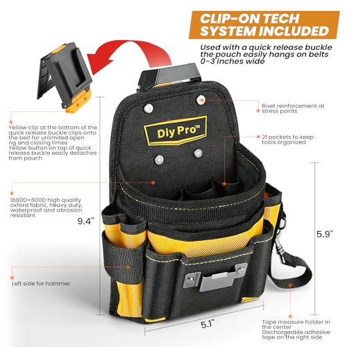 Tool Pouch and Quick Release Buckle