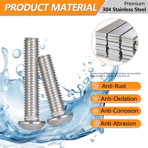462 Pcs M5 M6 M8 Button Head Hex Socket Cap Screws Bolts Assortment Kit M5&M6&M8 - 462 PCS