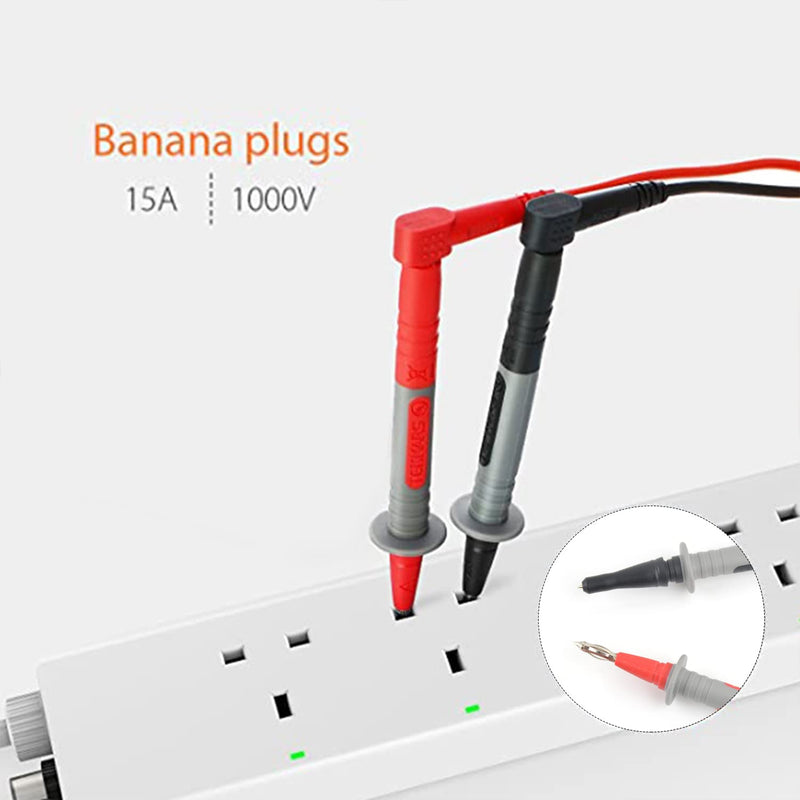 Test Leads for Multimeter Test Cable Set MESTEK 21 Pieces Banana Plug Test Probes Crocodile Clips Mini Hook Test Probe Extension Cables Specialty Accessories Kit