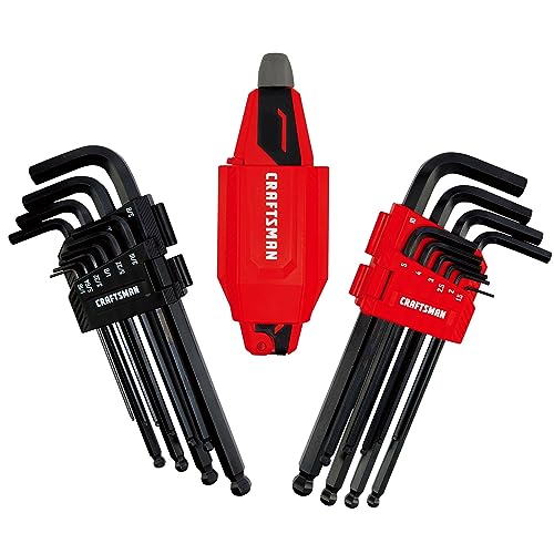 CRAFTSMAN Universal L-to-T Allen Wrench Hex Key Set, 20 Piece (CMHT26028) NEW 20 Piece MM/SAE