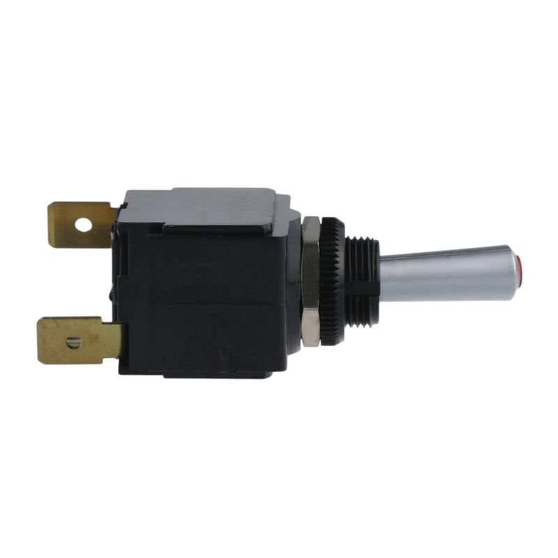 12V Marine Toggle Rocker Switch Kit, Genuine OEM Carling Marine Grade SPST On-Off Maintained, Red Lighted 15A Heavy Duty 3-Pin Panel Sealed for Boat Dash & Automotive