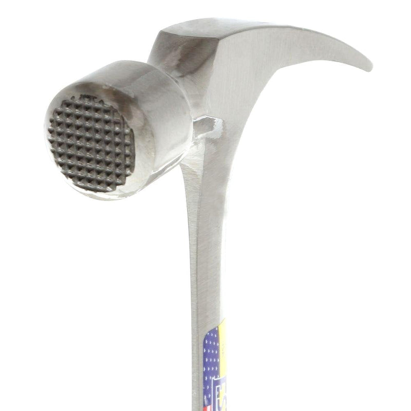 ESTWING Framing Hammer - 22 oz USA Made Curved Claw Hammer with Milled Face & Shock Reduction Grip - E3-22CMR