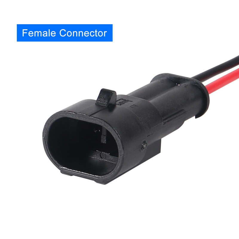 10 Pack 2 Pin Wire Connector 16 AWG Waterproof Automotive Electrical Connectors Deutsch Connector Male and Female Wire Connectors for Car Truck Boat