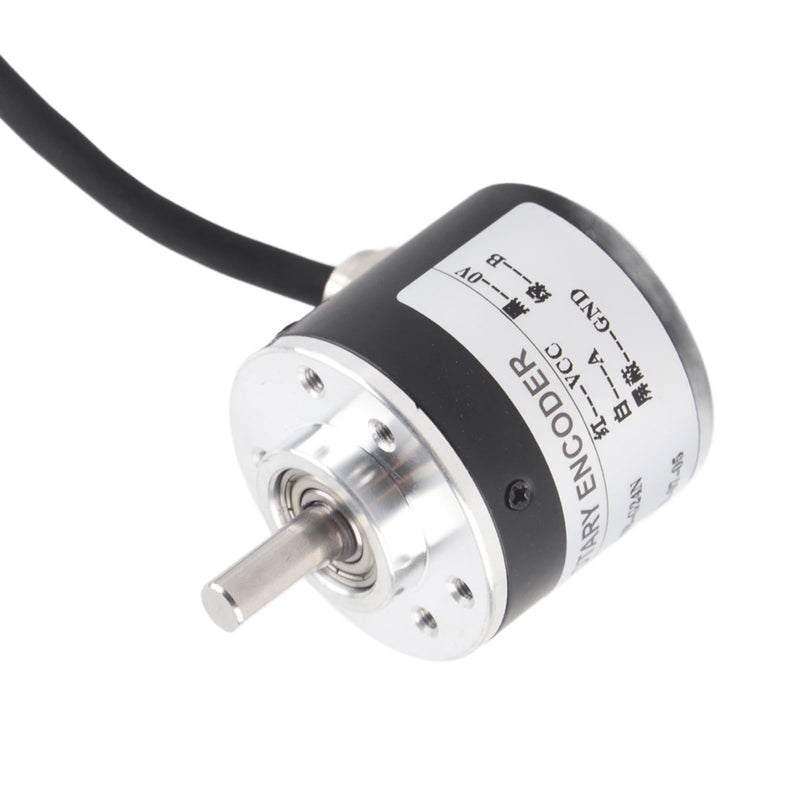 Rotary Encoder Incremental Rotary Encoder Optical Photoelectric 600P/R 5V-24V Power Supply Wide Shaft 6mm