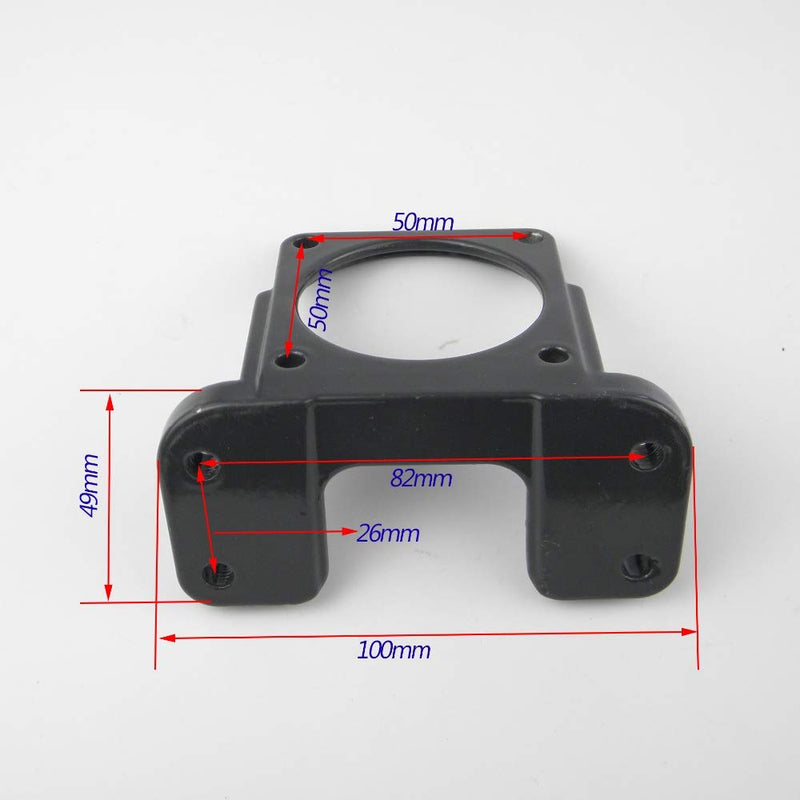 Chancs Gear Motor Mounting Bracket Iron Rustproof U Shape Fixed Fit Gear Suppression Motor Mount for 60KTYZ/68KTYZ Motor 1PC Bracket 1