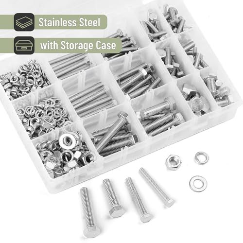 Mr. Pen- Stainless Steel Nuts and Bolts Assortment Kit, 408 pcs