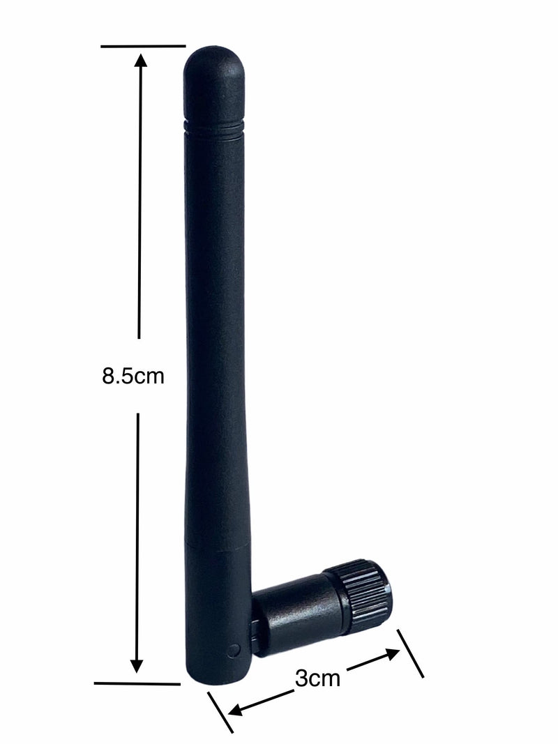 (2-Pack) Dual Band WiFi 2.4GHz 5GHz 5.8GHz 3dBi MIMO RP-SMA Male Antenna for WiFi Router Wireless Network Card USB Adapter- Security IP Camera Video Surveillance Monitor
