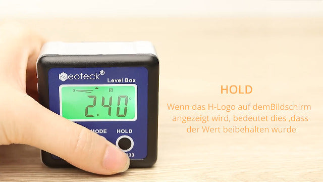 Neoteck Digital LCD Protractor Inclinometer, Waterproof Blue