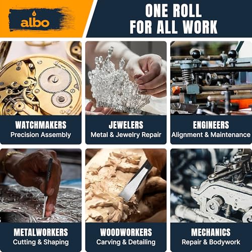 ALBO Punch and Chisel Set 16 PCS – Chrome Vanadium Steel Punch Set with Pin Punches, Center Punch & Chisels, Multi-Size Tool Kit with Storage Pouch for Automotive, Metal & DIY Projects Set 16pcs (Blue)