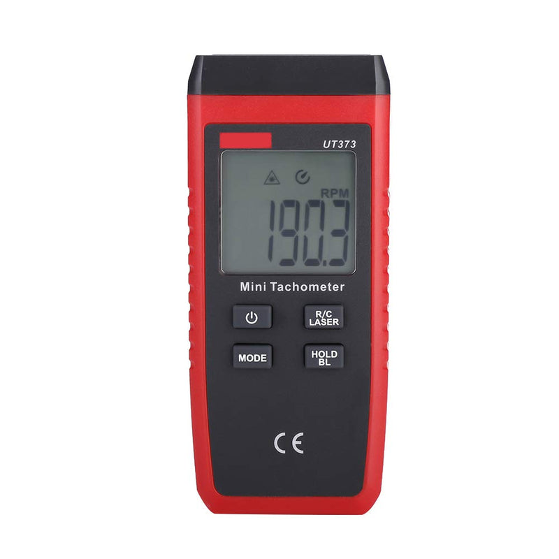 Telituny Tach UT373 Mini Non-Contact Digital LCD Tachometer Laser RPM Tach Speed Meter for Home Lab Factory