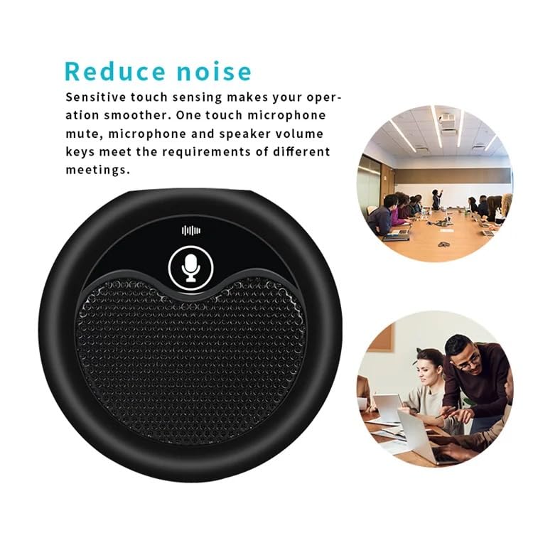 Conference USB Microphone,Omnidirectional Condenser PC Laptop Mics for Online Meeting/Class,Skype,Recording,Chatting,Zoom,Plug&Play compatible with Windows Mac