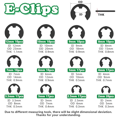 660PCS Snap Rings