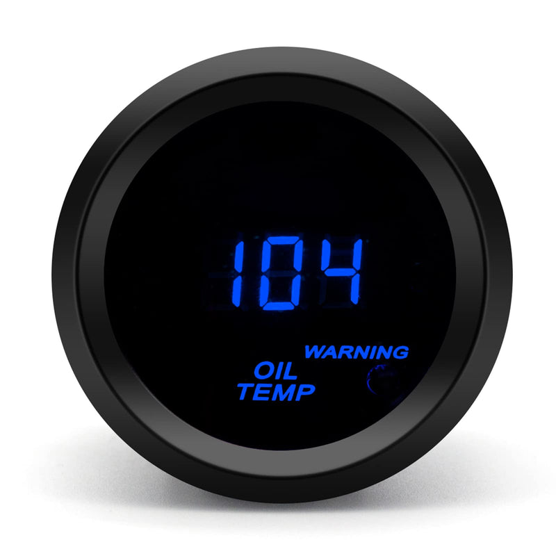 Oil Temperature Gauge 40~150℃ Car Digital Gauge 52mm Blue LED Automobile Meter… Oil Temp Gauge